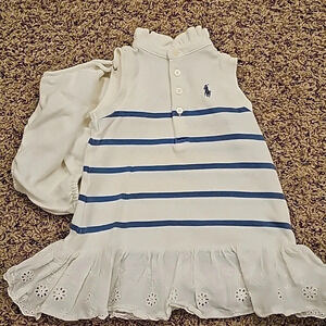 Ralph lauren stripped dress with bloomers